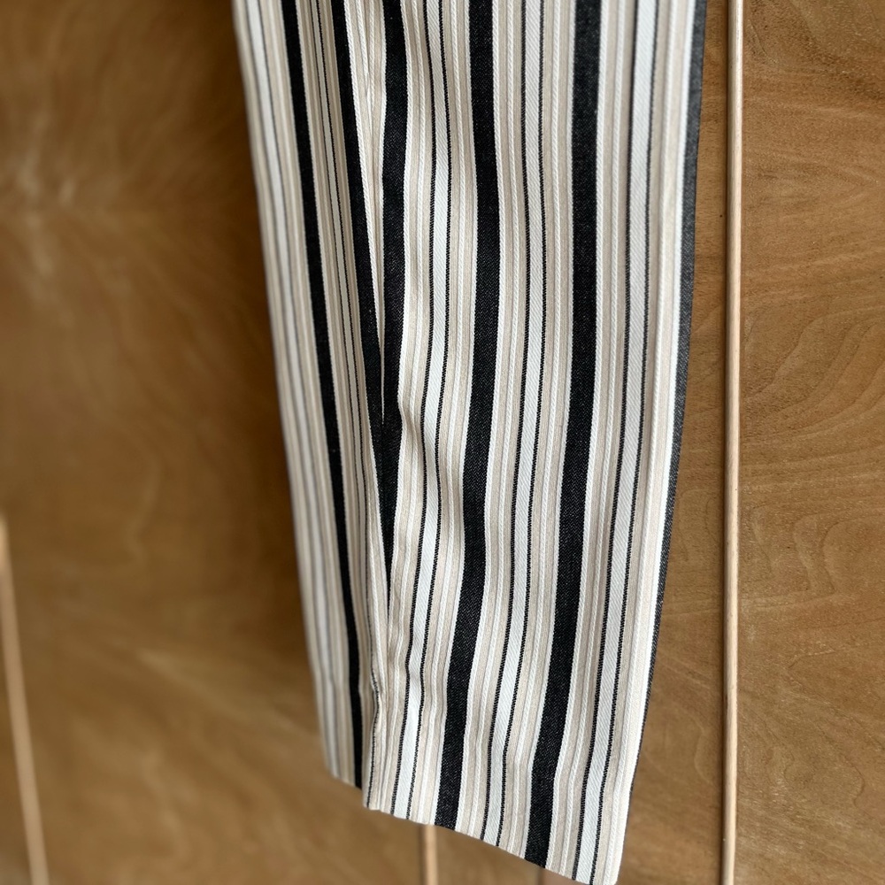 Express NEW ankle, high rise, “paperbag” ruffled waist, 10R pant - Picture 6 of 16